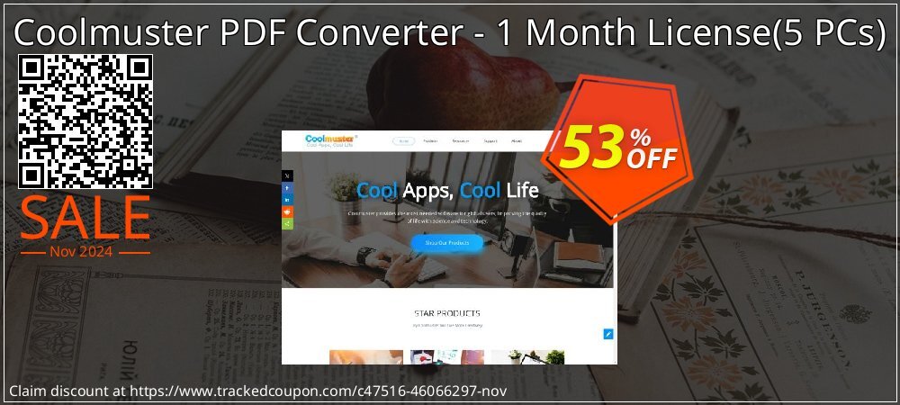 Coolmuster PDF Converter PRO - 1 Month License - 5 PCs  coupon on World Hello Day sales