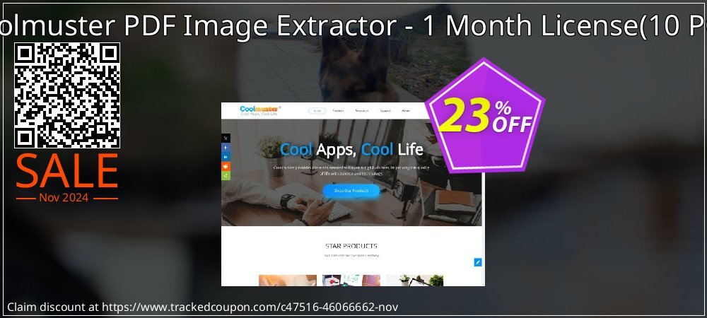 Coolmuster PDF Image Extractor - 1 Month License - 10 PCs  coupon on Cyber Monday offering sales