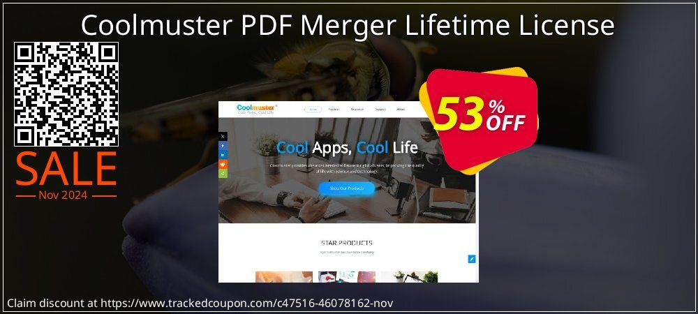 Coolmuster PDF Merger - Lifetime License - 1 PC  coupon on All Souls Day discount