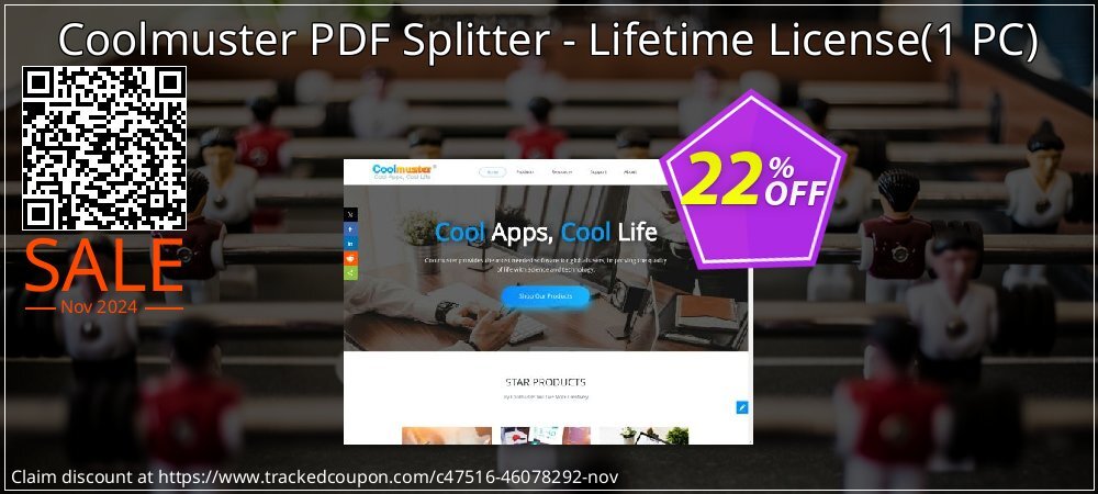 Coolmuster PDF Splitter - Lifetime License - 1 PC  coupon on Thanksgiving discounts