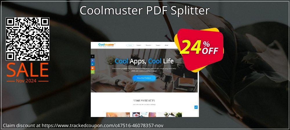 Coolmuster PDF Splitter coupon on Black Friday sales