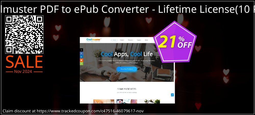 Coolmuster PDF to ePub Converter - Lifetime License - 10 PCs  coupon on National Recycling Day sales