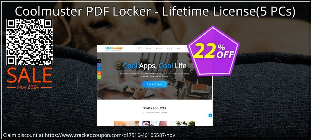 Coolmuster PDF Locker - Lifetime License - 5 PCs  coupon on Melbourne Cup Day offering sales