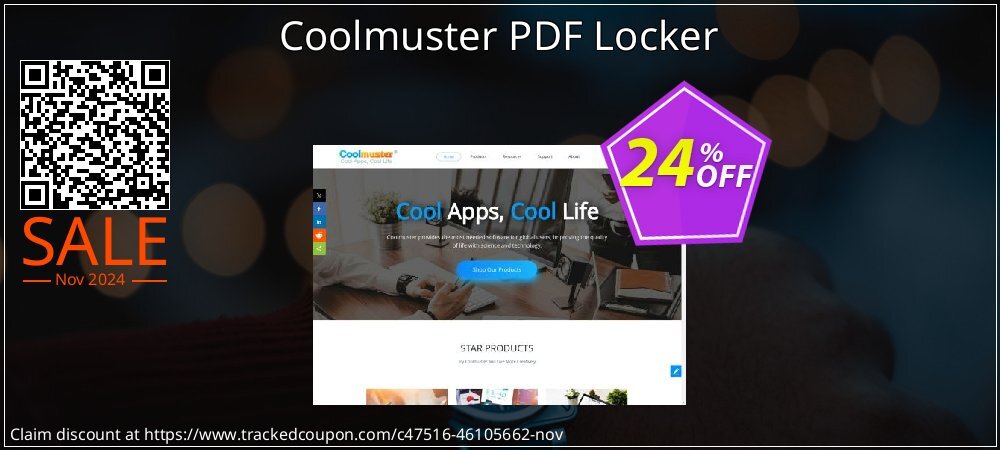 Coolmuster PDF Locker - 1 Year License - 1 PC  coupon on All Souls Day promotions