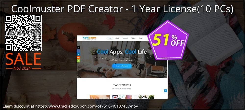 Coolmuster PDF Creator - 1 Year License - 10 PCs  coupon on World Hello Day deals