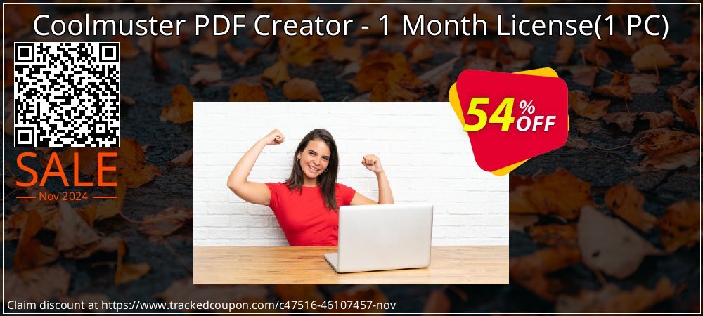 Coolmuster PDF Creator - 1 Month License - 1 PC  coupon on Melbourne Cup Day discount