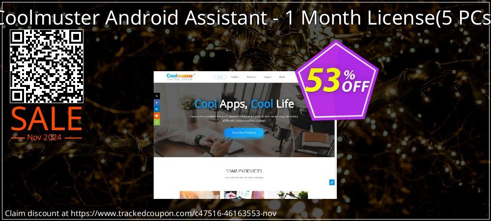 Coolmuster Android Assistant - 1 Month License - 5 PCs  coupon on Thanksgiving offer