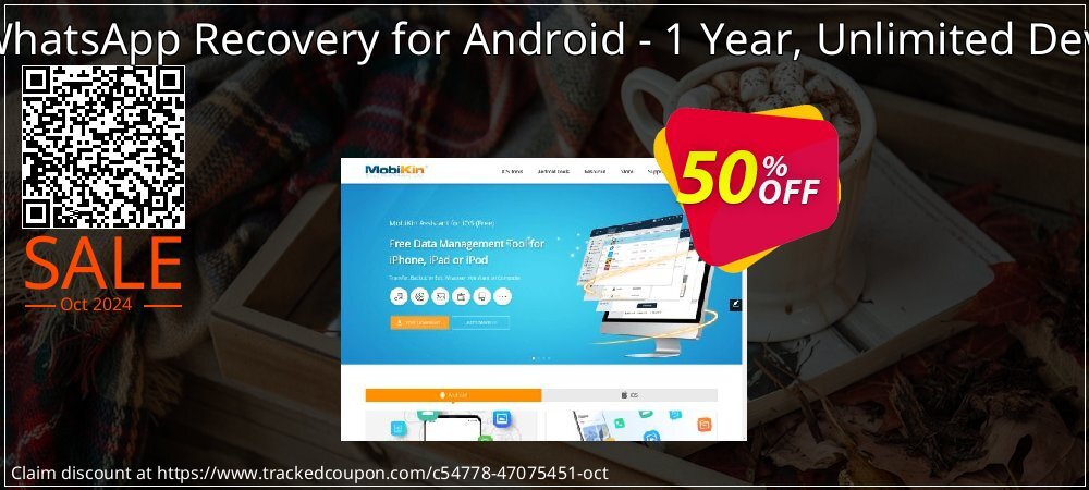 MobiKin WhatsApp Recovery for Android - 1 Year, Unlimited Devices, 1 PC coupon on All Hallows' evening sales