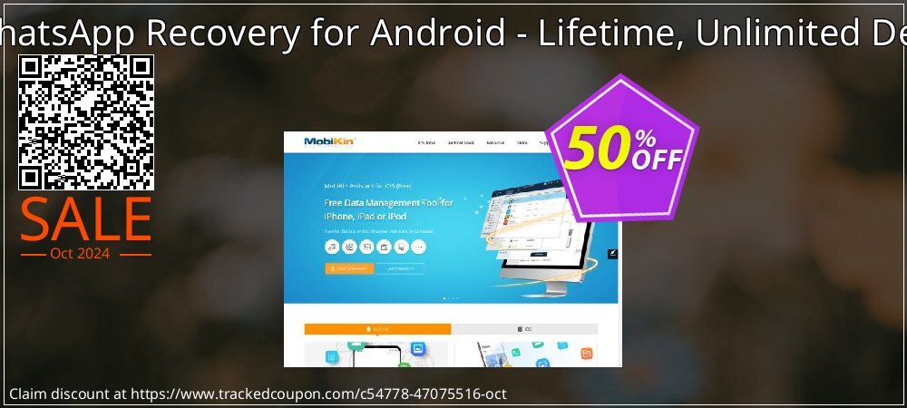 MobiKin WhatsApp Recovery for Android - Lifetime, Unlimited Devices, 1 PC coupon on All Saints' Eve offer