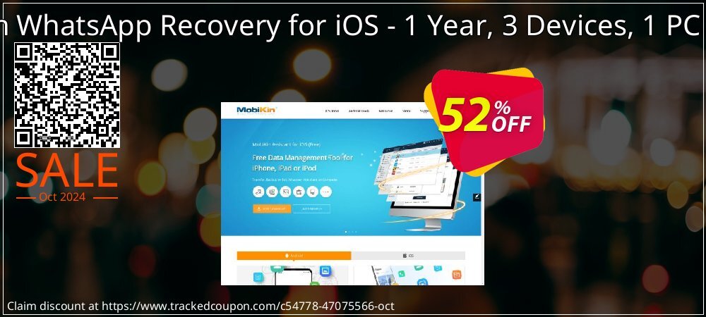 MobiKin WhatsApp Recovery for iOS coupon on National Savings Day discounts