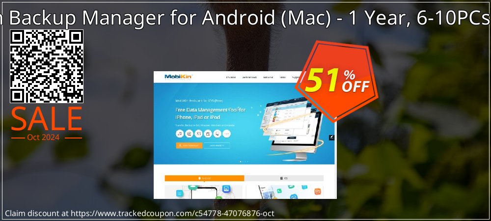 MobiKin Backup Manager for Android - Mac - 1 Year, 6-10PCs License coupon on National Noodle Day discount