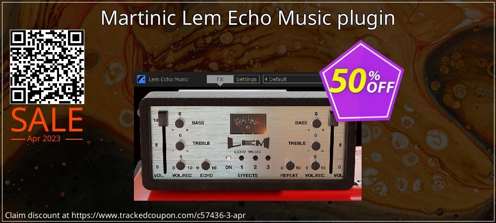 Martinic Lem Echo Music plugin coupon on National Cheese Day offering sales