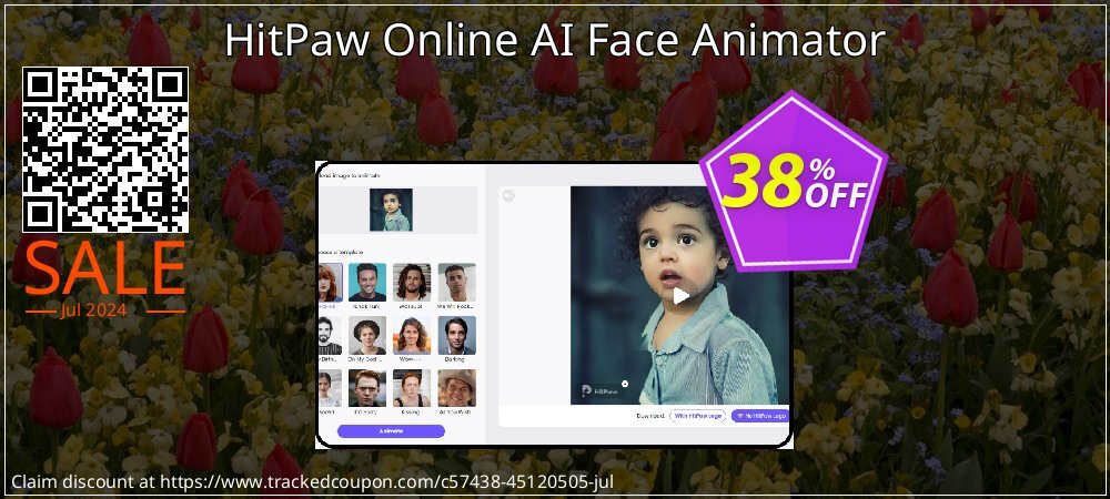 HitPaw Online AI Face Animator Weekly coupon on National French Fry Day sales
