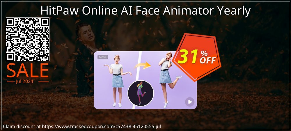 HitPaw Online AI Face Animator Yearly coupon on American Independence Day offering sales