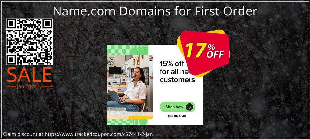 Name.com Domains for First Order coupon on Summer deals