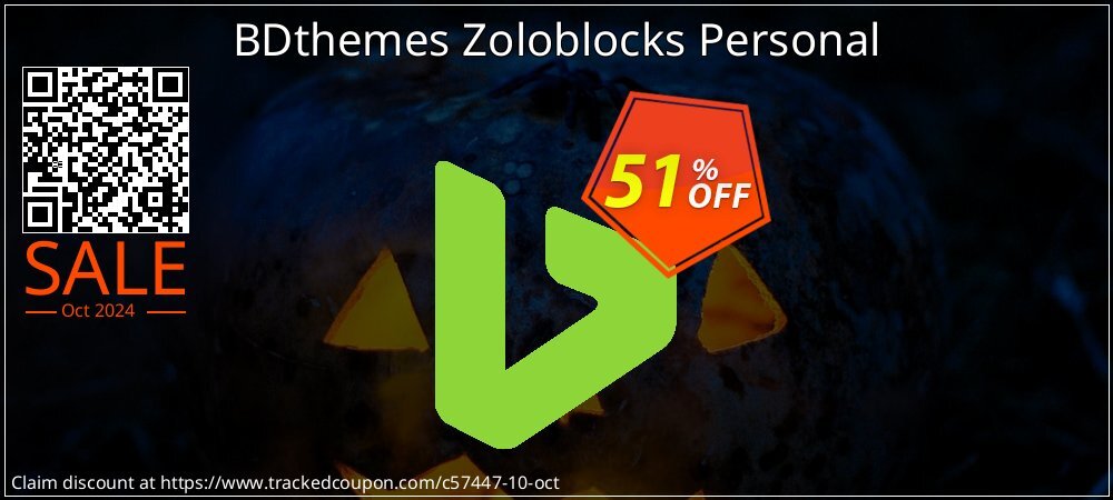 BDthemes Zoloblocks Personal coupon on World Smile Day sales