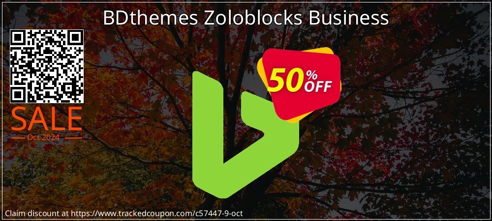 BDthemes Zoloblocks Business coupon on World Smile Day promotions