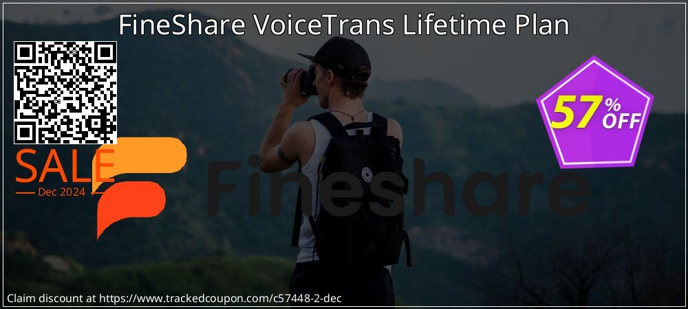 FineShare VoiceTrans Lifetime Plan coupon on National Download Day offering discount