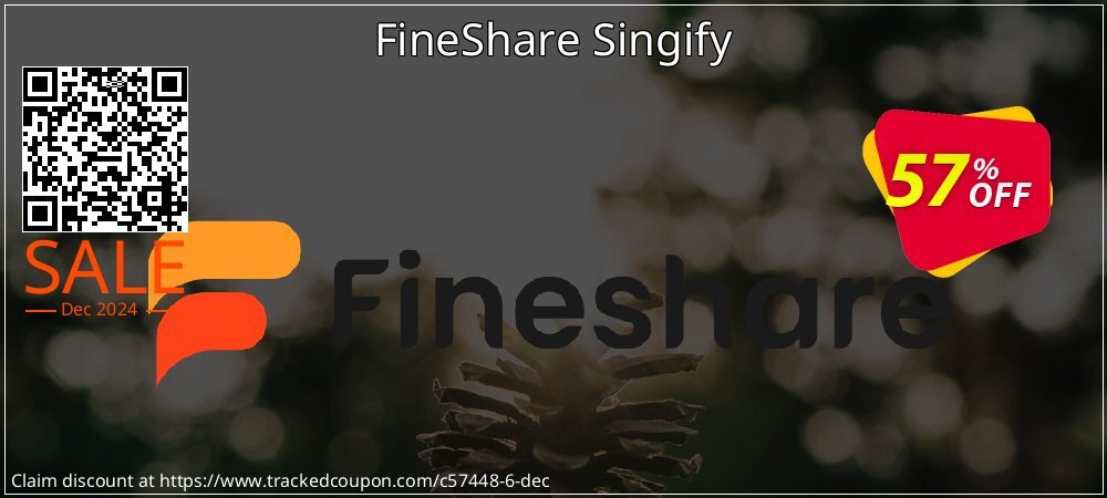 FineShare Singify coupon on Christmas promotions