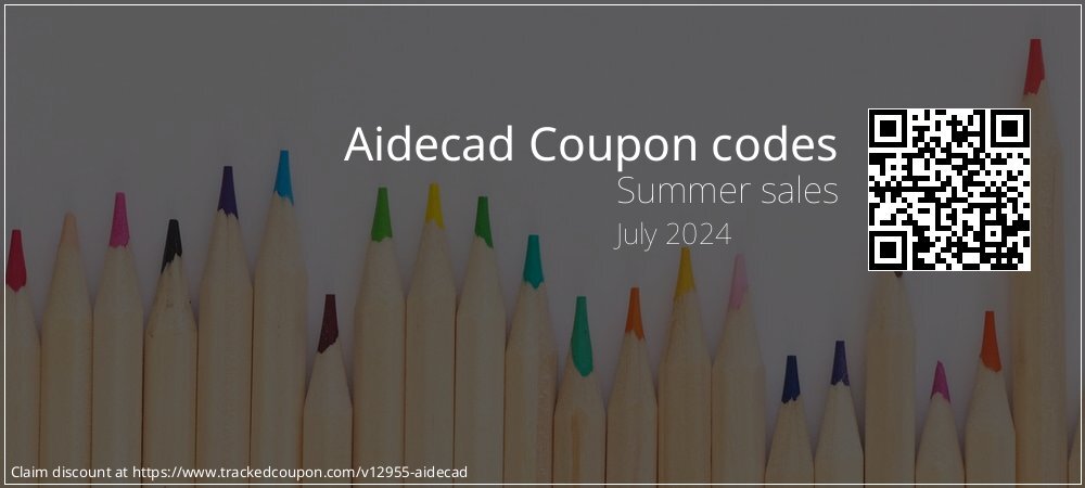 Aidecad Coupon discount, offer to 2024